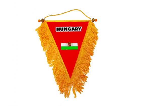 FANION TRIUNGHI HUNGARY DIN RASINA SINTETICA 27x31cm (MIC)