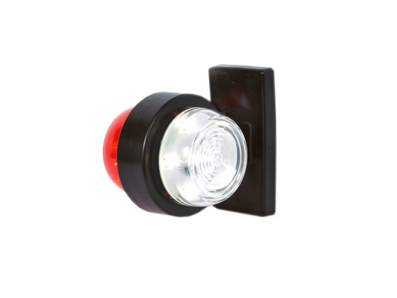LAMPA GABARIT CU LED (2X6) 12-24V, CU BRAT SCURT DREPT,  STANGA / DREAPTA