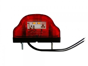 LAMPA NUMAR CIRCULATIE / INMATRICULARE CU LED, ROSU, COCOSAT (2 SMD LED)
