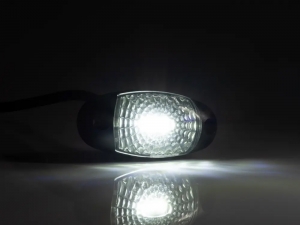 LAMPA POZITIE CU LED (3 LEDURI) ALBA 12-24V (OVALA) 1