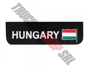 APARATOR NOROI CU INSCRIPTIE+LOGÓ HUNGARY 18x60 (FATA, NEGRU)