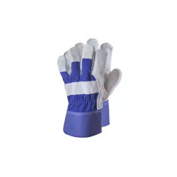   MANUSA DE PROTECTIE DIN PIELE SPALT BOVINA CU CAPTUSEALA PE PALMA GRI / ALBASTRU (MARIMEA 12)