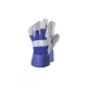 MANUSA DE PROTECTIE DIN PIELE SPALT BOVINA CU CAPTUSEALA PE PALMA GRI / ALBASTRU (MARIMEA 12)