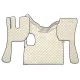 SET PRES INTERIOR VOLVO 2002-2012 MANUAL 1. STANGA, DREAPTA SI MIJLOC CHAMPAGNE