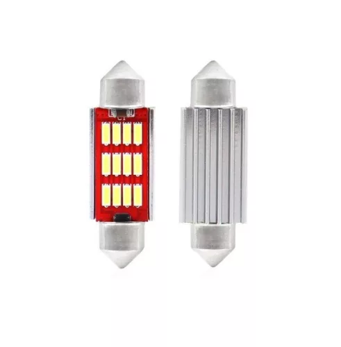 Bec LED pentru plafon 12/24V alb 2pcs (36mm)