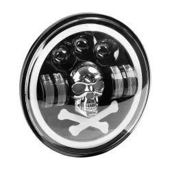 Spot LED + indicator de poziție cu decor "craniu"