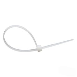   Set de 100 de legături de cablu din plastic, albe (4.8×200mm)