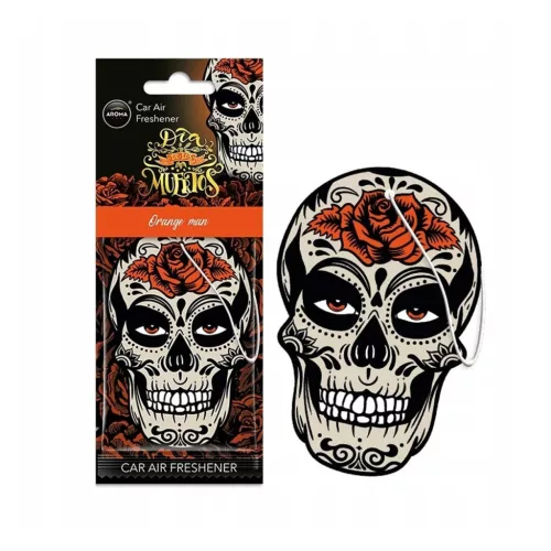Odorizant de aer - Aroma Car MUERTOS Craniu Orange Man Island Driftwood