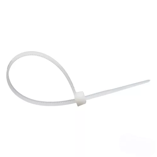 Set de 100 de legături de cablu din plastic, albe (3.6×300mm)