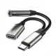 Adaptor hub USB-C + Mini Jack 3,5 mm