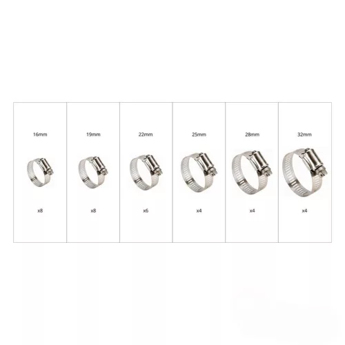 Set de cleme din oțel inoxidabil 34pcs