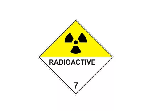 AUTOCOLANT ADR 7 ( RADIOAKTIV) 300X300MM