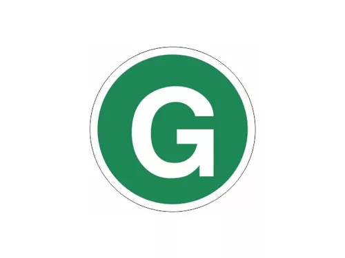 AUTOCOLANT G 22CM