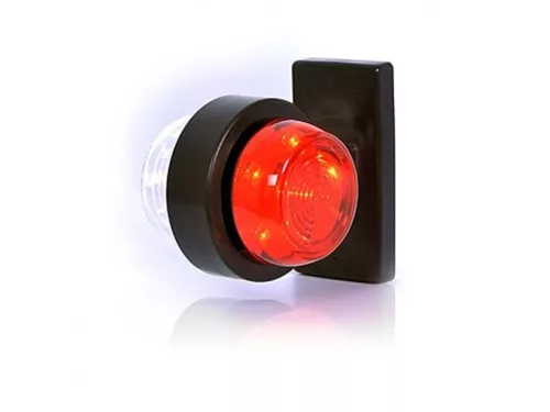 LAMPA GABARIT CU LED (2X6) 12-24V, CU BRAT SCURT DREPT,  STANGA / DREAPTA