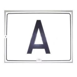   TABLA, PLACA REFLECTORIZANTA, MAGNETICA CU LITERA "A" DESEURI PERICULOASE (300x400)