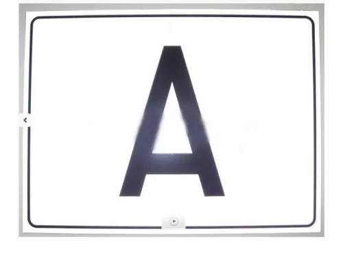 TABLA, PLACA REFLECTORIZANTA, MAGNETICA CU LITERA "A" DESEURI PERICULOASE (300x400)