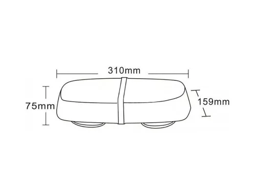 GIROFAR TRAVERSA 12/24V, MAGNETIC 72LED 315X165X70MM