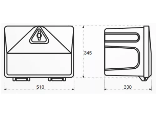 LADA PLASTIC PENTRU SCULE SAU ALIMENTE 510x340x300 STABILO