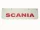 APARATORI NOROI CU INSCRIPTIE + LOGO SCANIA 18x60 (ALB, FATA, CU INSCRIPTIE IN RELIEF)