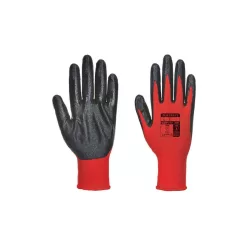   MANUSA DE PROTECTIE DIN POLIESTER ROSU + NEGRU IMERSATE (MARIMEA 11)