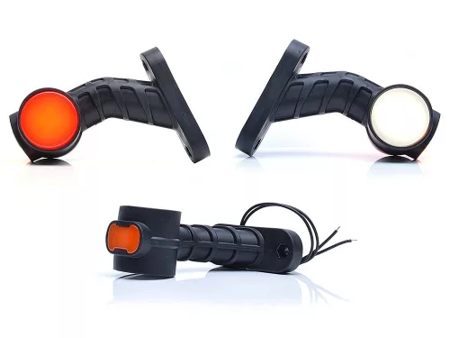 LAMPA GABARIT CU LED NEON 12-24V, SCURT, INCLINAT, STANGA R/A/G