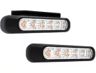 GIROFAR CU LED 12-24V 6 LEDURI, CU DOUA TIPURI DE CARCASA, 6 FUNCTII GALBEN
