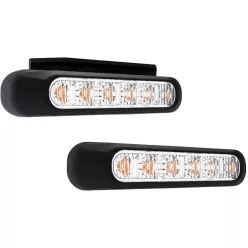   GIROFAR CU LED 12-24V 6 LEDURI, CU DOUA TIPURI DE CARCASA, 6 FUNCTII GALBEN
