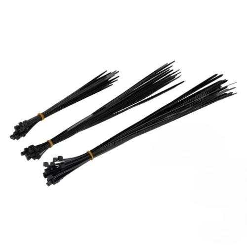 Set 60 bucăţi bride de cablu negre