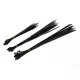 Set 60 bucăţi bride de cablu negre