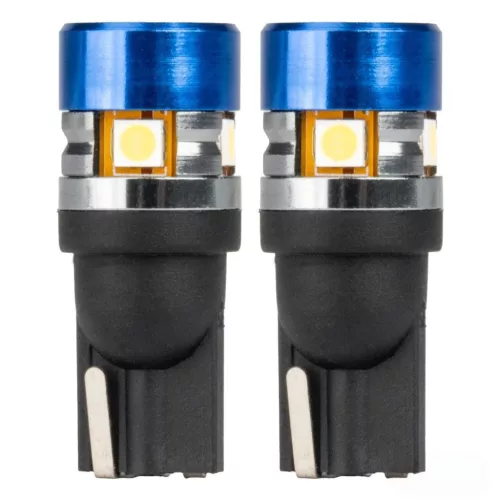 Bec LED T10 W5W 5 SMD 12/24V alb 2 buc.