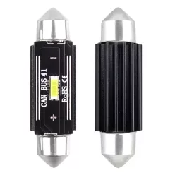 Bec LED CANBUS UltraBright C5W/C10W/C3W 41mm alb 12V/2W