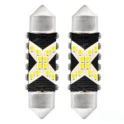 Bec LED CANBUS 12 SMD C5V 12/24V alb 36mm (2 buc)