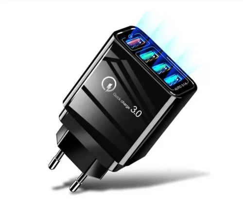 Încărcător rețea pentru camion 3 USB + 1 Quick Charge