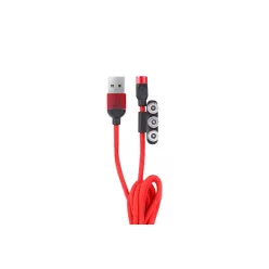 Cablu combinat magnetic cu conector USB-C/micro USB