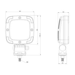 Lampă de lucru LED 1600LM slim
