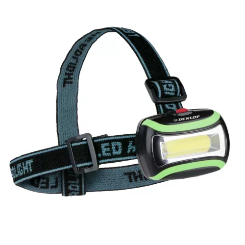 Lanternă frontală DUNLOP cu LED COB, 1 W, 3 moduri