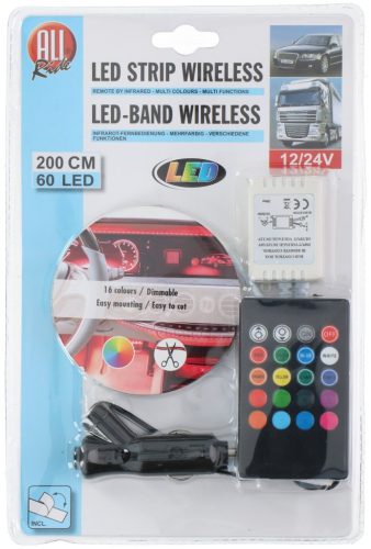 Banda LED 60LED 2m cu telecomandă 24V