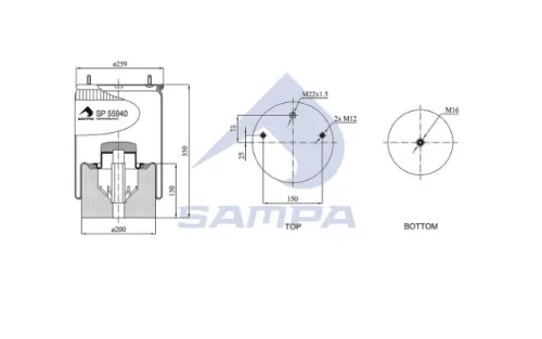 suspensie pneumatică BPW completă