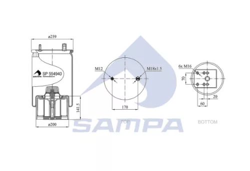 suspensie pneumatică BPW completă
