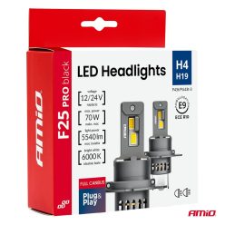 Bec LED H4 Pro Black Canbus 12/24V (2 buc.)