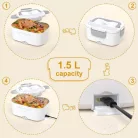 ÎNCĂLZITOR ELECTRIC PENTRU MÂNCARE 1,5L 12V/24V/220V