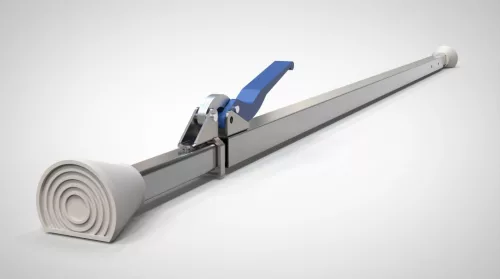 BARĂ FIXARE MARFĂ 188-285 cm CU TALPĂ DIN CAUCIUC INCLINATĂ CARGO 3 BUC.