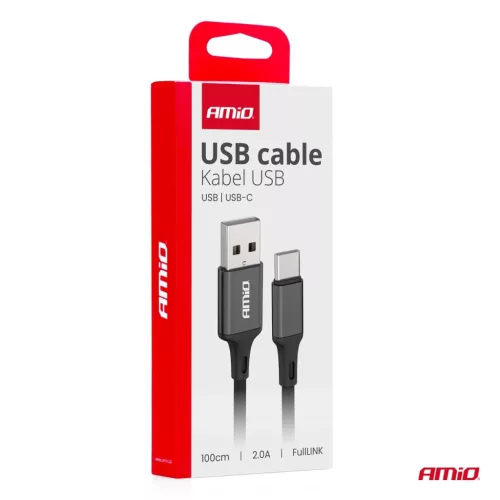 Cablu de încărcare USB-A/USB-C 2A 100 cm