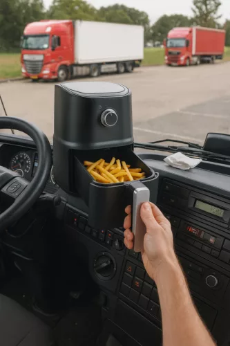 FRITĂ DE AER CU BRICETĂ 24V