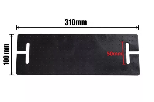 Protecție de muchie din cauciuc, deschisă, 310x100 mm