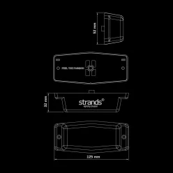Lampă LED de poziție/gabarit și avertizare Strands 10-32V