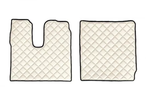 Set covorașe din piele pentru MAN TGX (bej - manual)