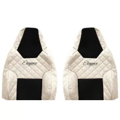   MAN TGX/TGL/TGM/TGS 2021- set husă scaun din piele (bej - centură de siguranță fixă)