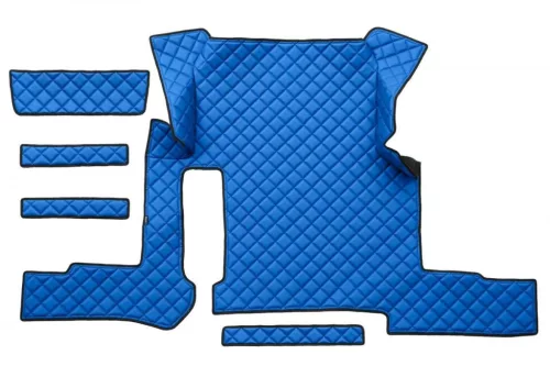 Set covorașe din piele MAN TGX (albastru - manual)