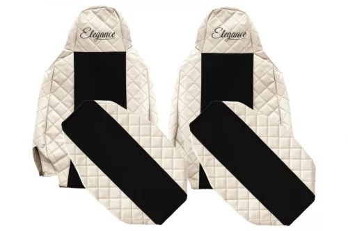 Set husă de scaun din piele Scania R/G/P/R (bej)